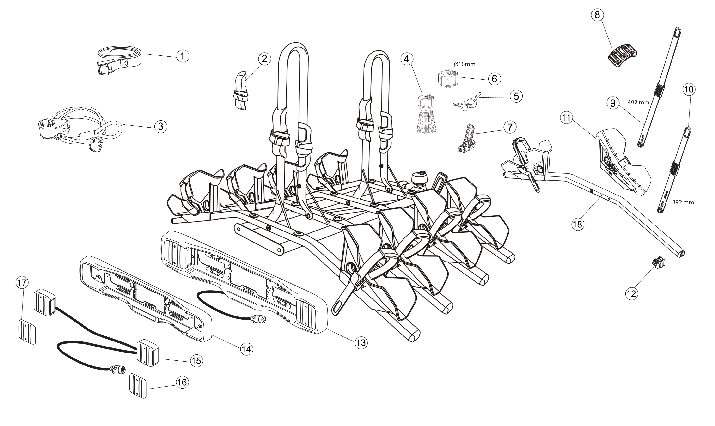 New BUZZYBEE 4 - 4 Bike Platform