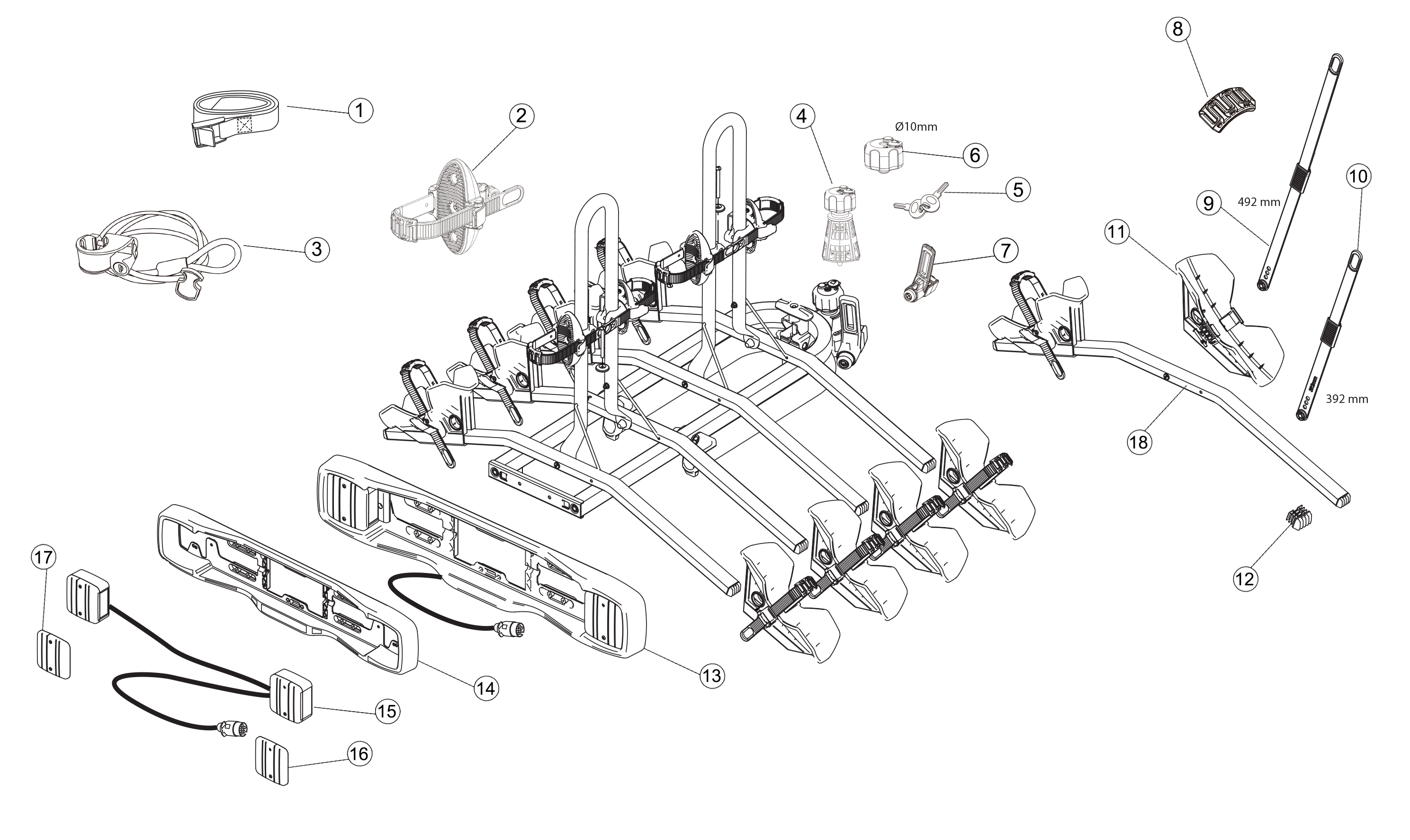 BUZZRACER 4 - Plateforme 4 Vélos